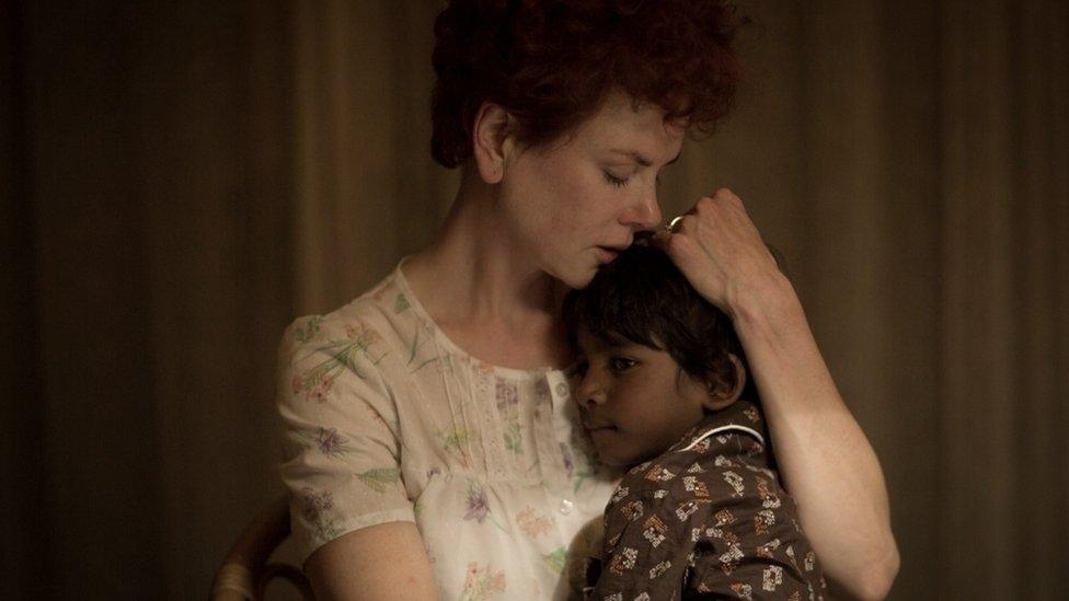 Nicole Kidman and Sunny Pawar in Lion