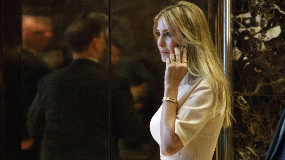 Ivanka Trump arrives at Trump Tower in New York