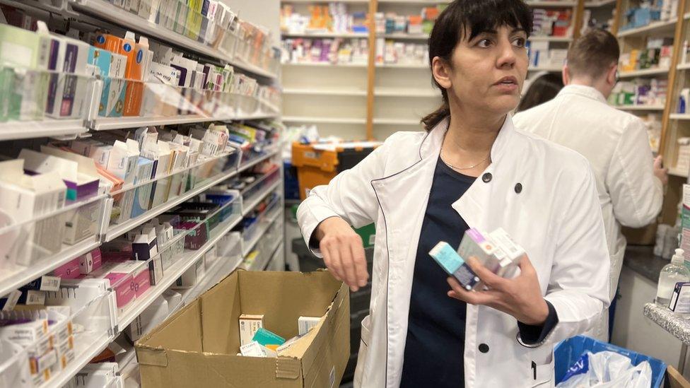 An order comes in at Vauxhall Street Pharmacy in Norwich