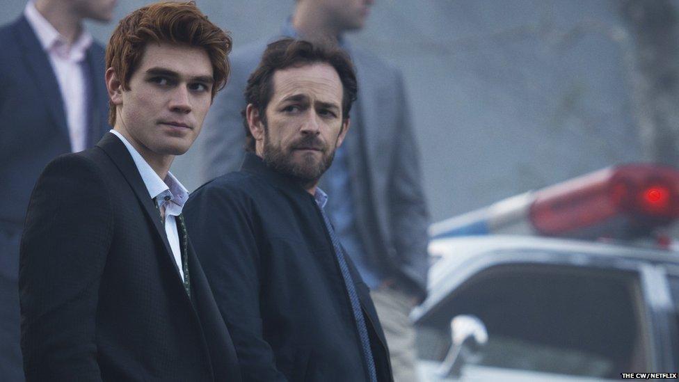 KJ Apa and Luke Perry