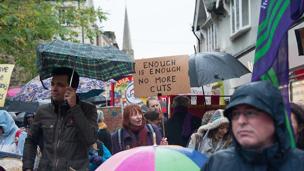 Children's centre protests