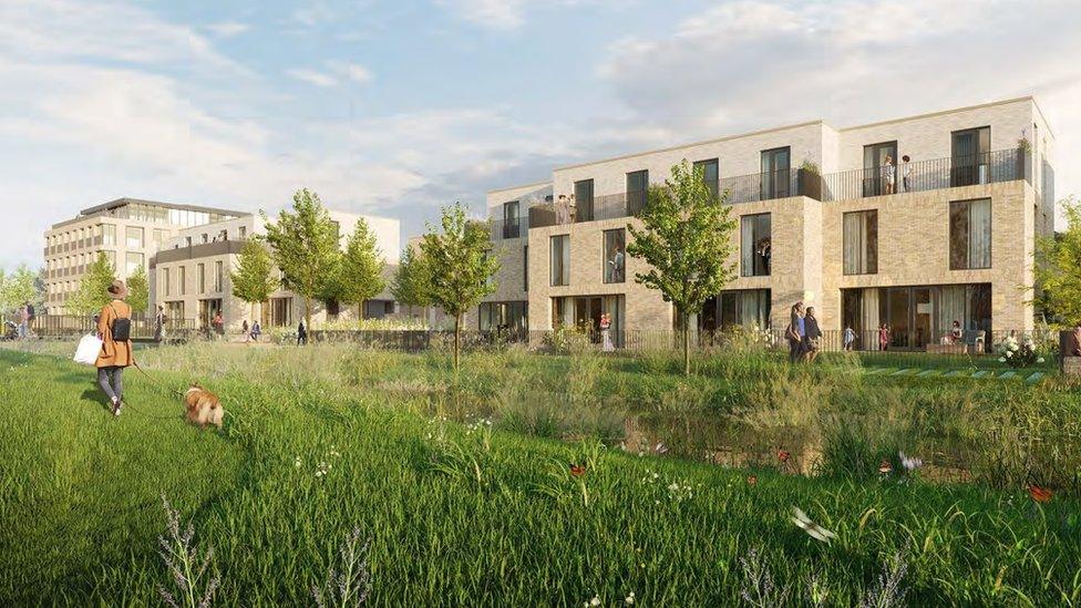 Plans for development on Alder Lane