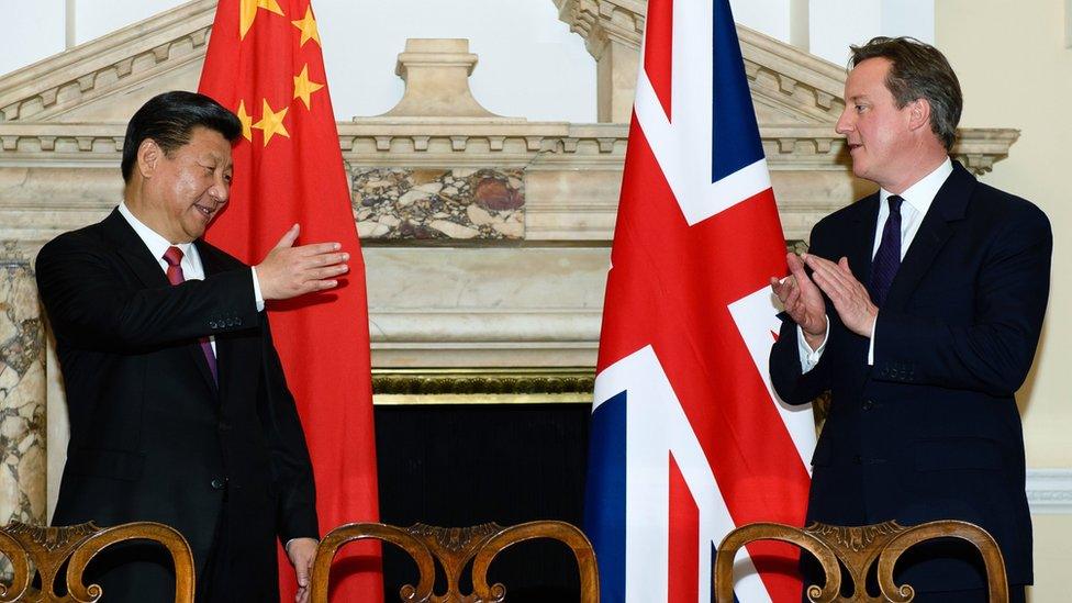 Cameron and Xi at Mansion House