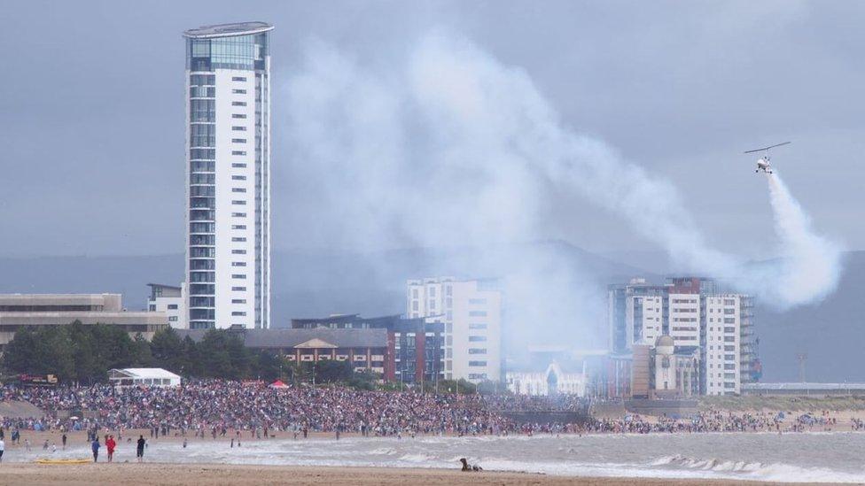 Martin Care, from Swansea, took this picture of the air show in Swansea.