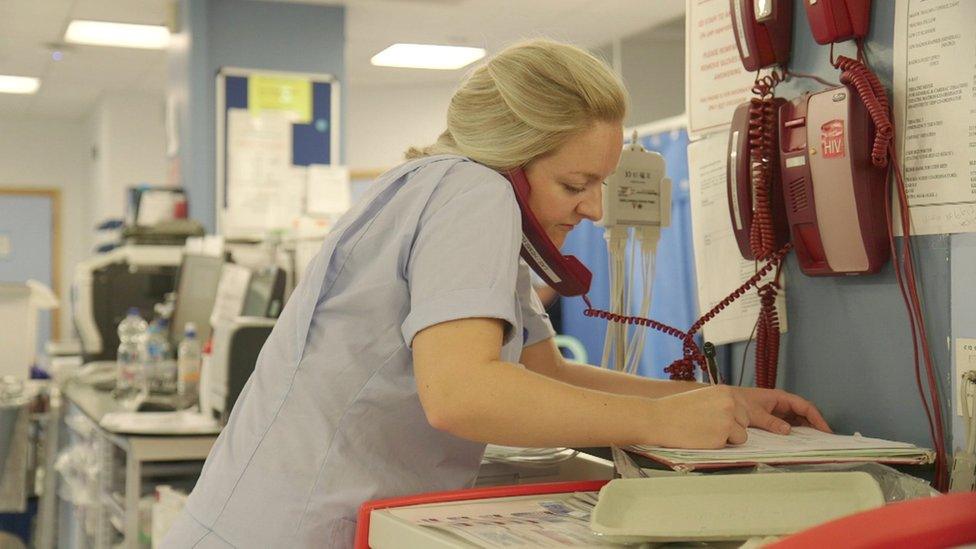 A nurse at Kings College Hospital