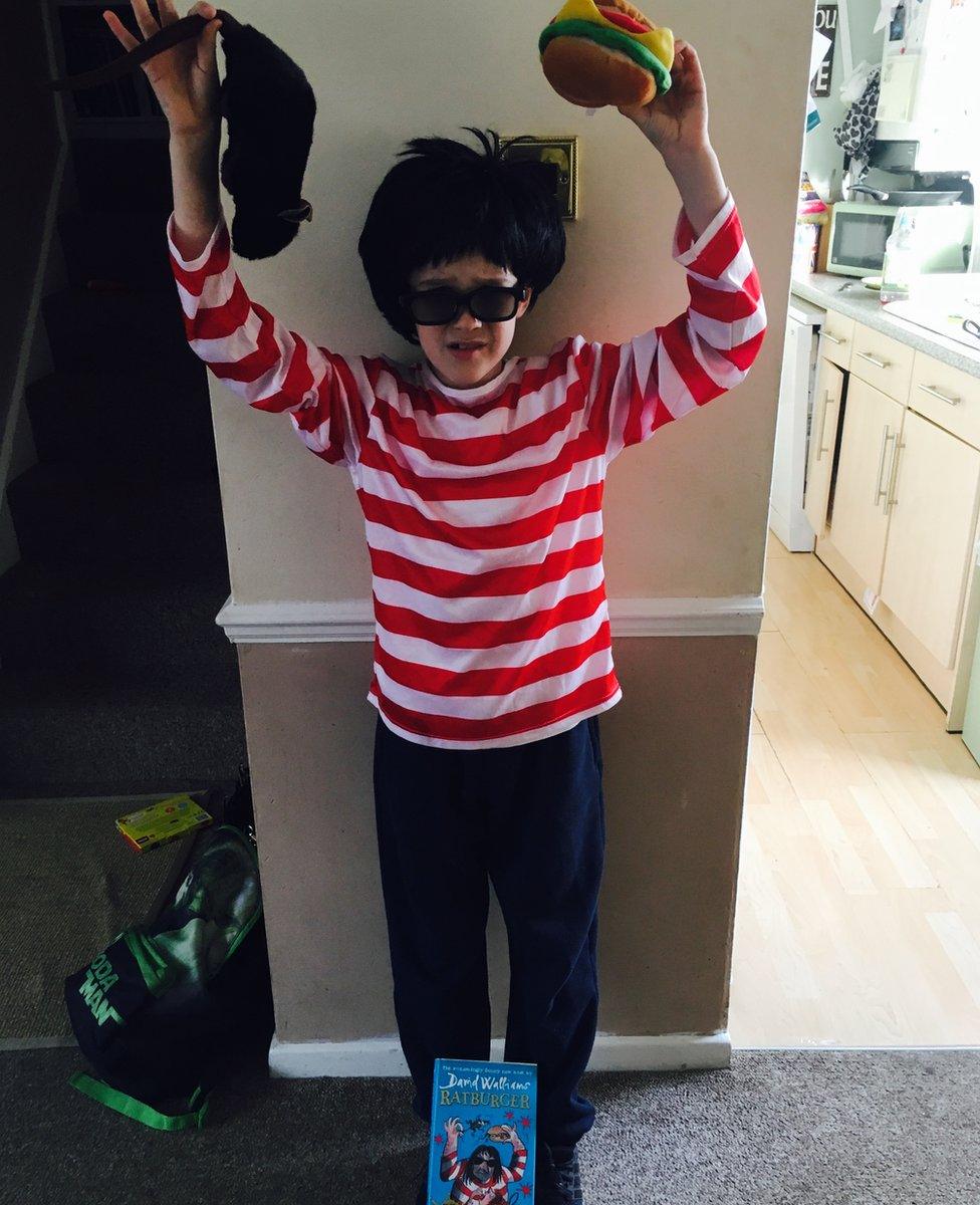 Eight-year-old Isaac from Essex is Burt from Ratburger