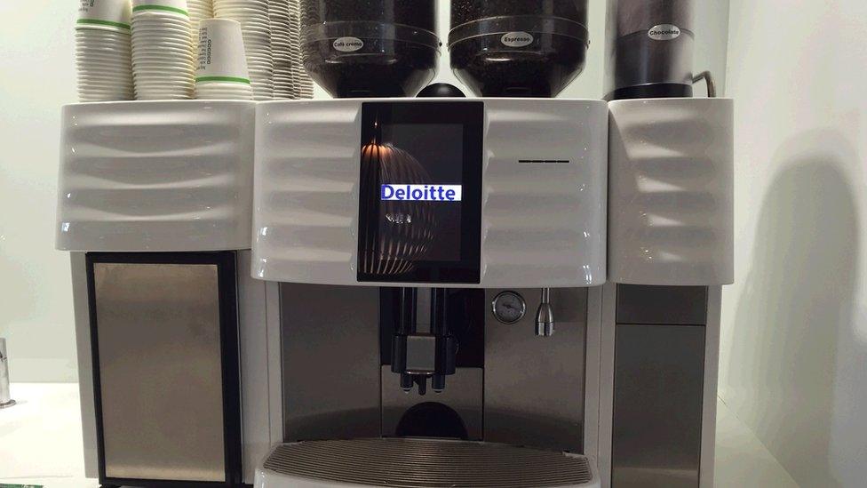 Coffee machine, Deloitte