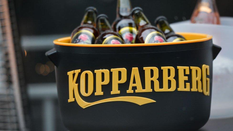 Bottles of Kopparberg cider