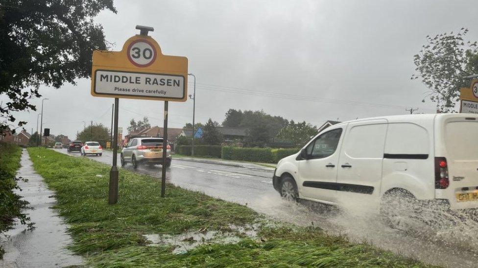 Driving conditions in Middle Rasen