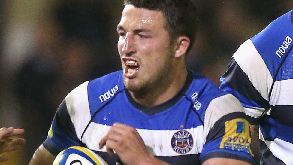 Sam Burgess in action for Bath