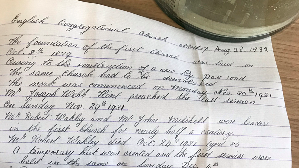 A letter from the time capsule