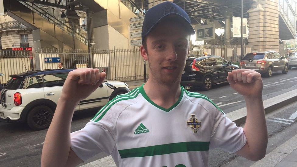 Northern Ireland fan Gary McKee