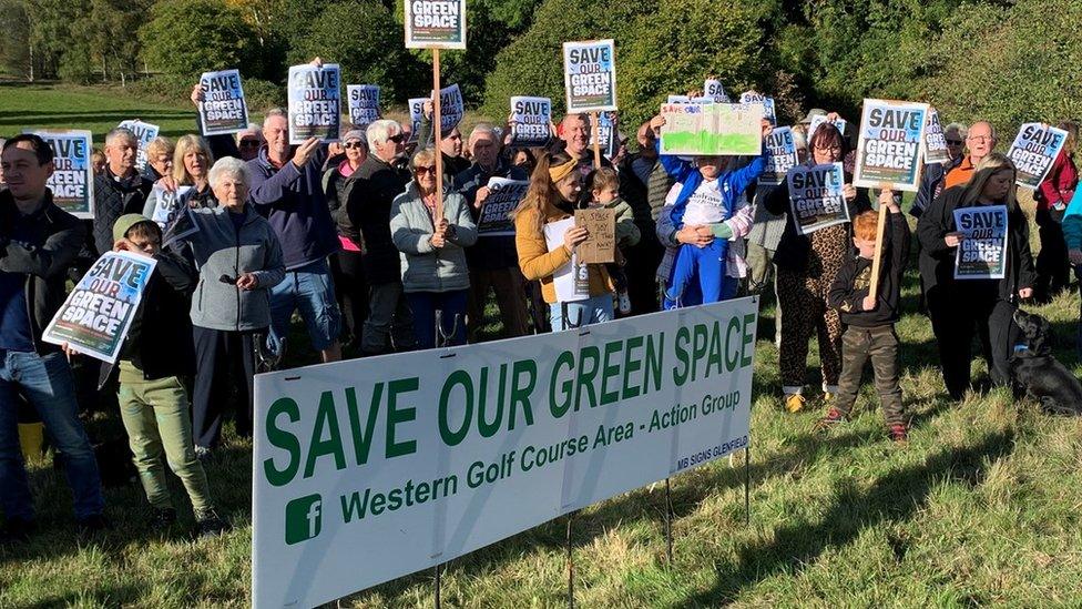 Campaigners are against a plan to allocate the former Western Park golf course site for housing