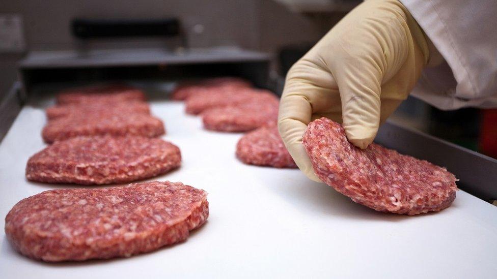 Burger production line