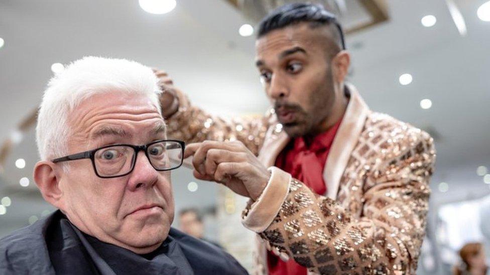 Playwright Ian McMillan with baritone Oscar Castellino