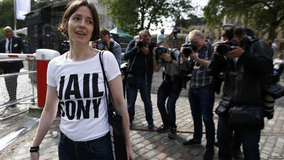 Anti-war protester in London