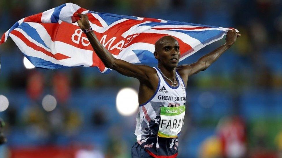 File photo dated 13-08-2016 of Great Britain"s Mo Farah celebrates winning the Men"s 10,000m final.