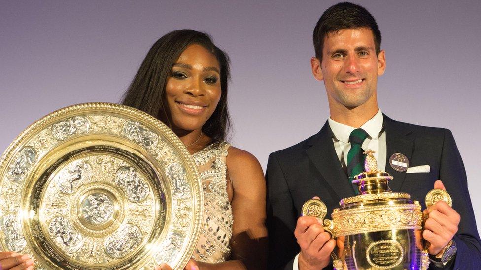 Serena Williams and Novak Djokovic