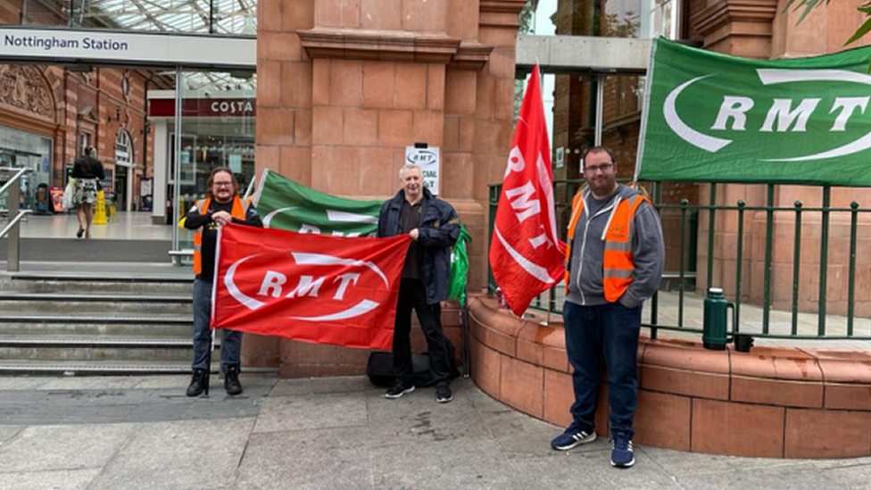 RMT protest at Nottingham