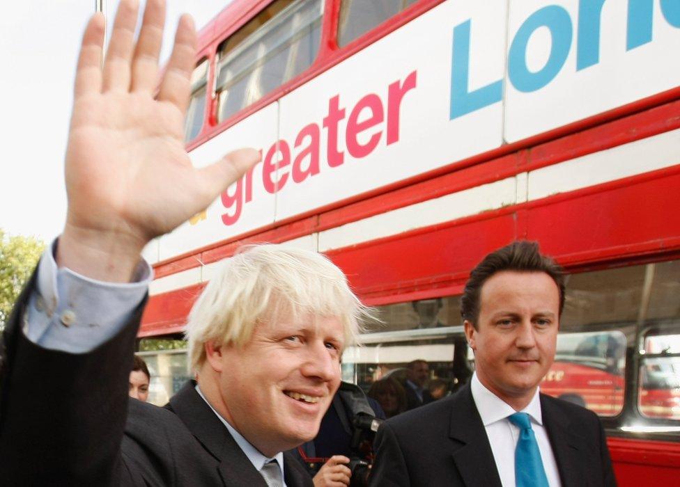 Boris Johnson and David Cameron in 2007