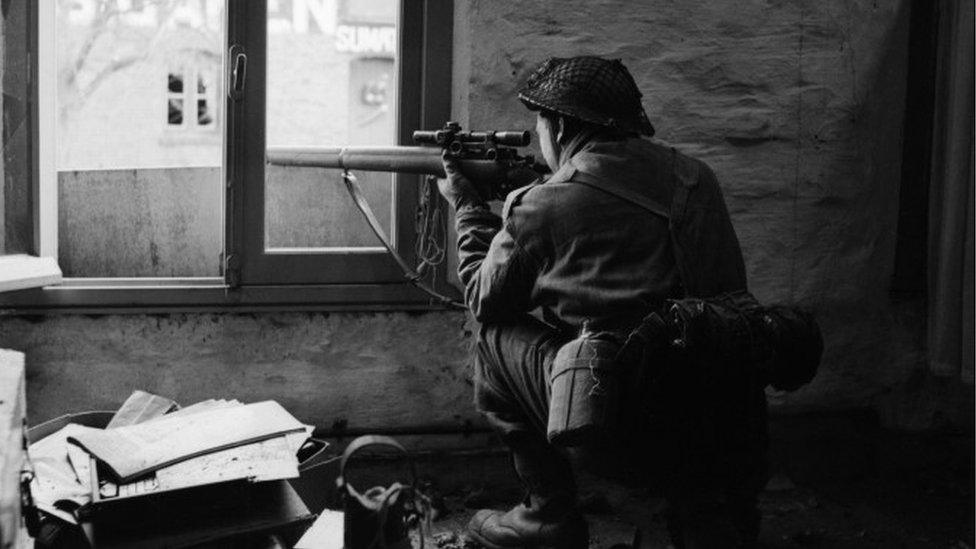 Soldier in Gennep, Netherlands