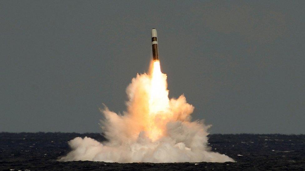 Trident test firing