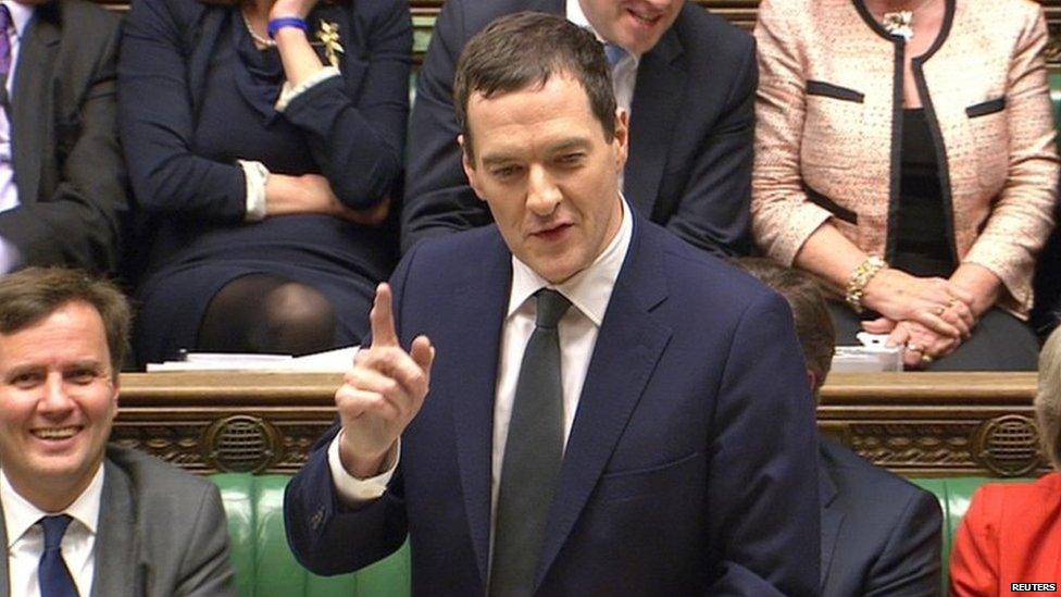 George Osborne speaking in House of Commons