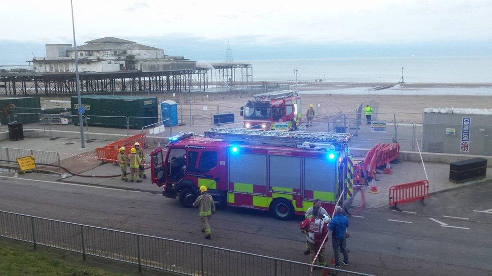 Colwyn Bay Pier fire