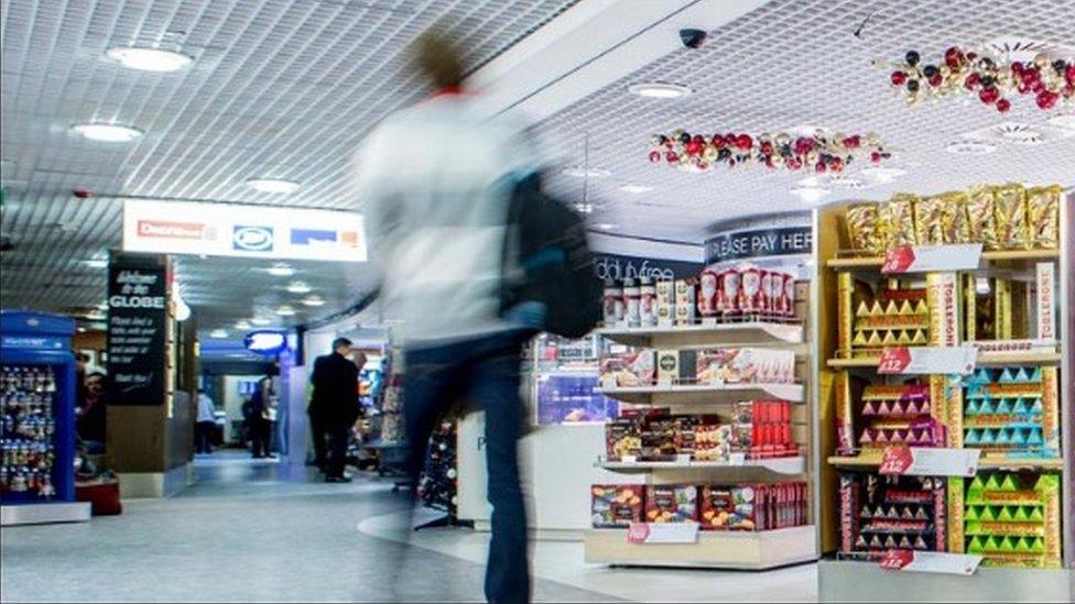 Aberdeen Airport duty free shop