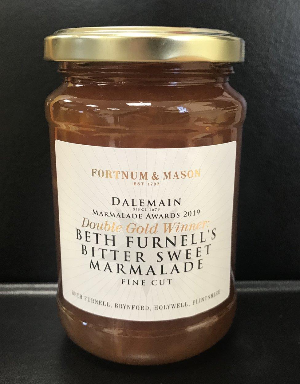 Winning jar of marmalade