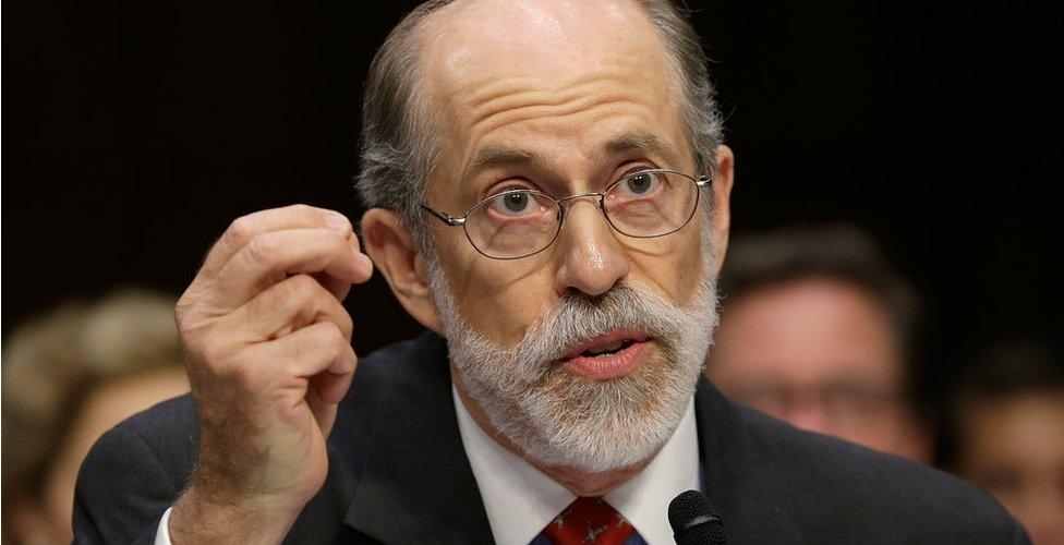 Frank Gaffney, founder and president of the Center for Security Policy, testifies during a hearing of the Senate Judiciary Committee July 24, 2013 in Washington, DC.