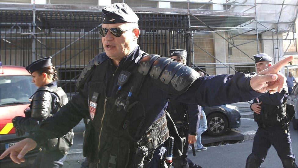 French police on patrol in Marseille, 11 Jun 16