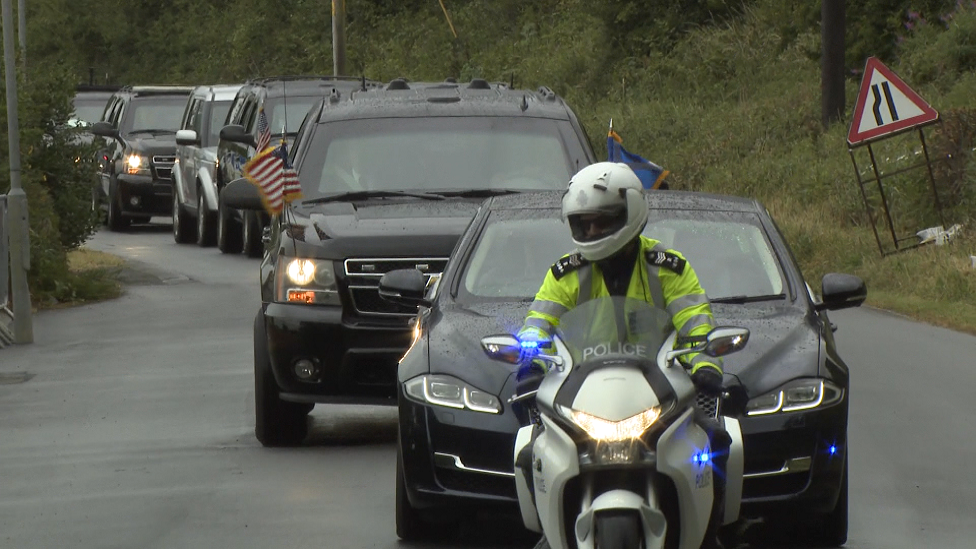 Trump motorcade