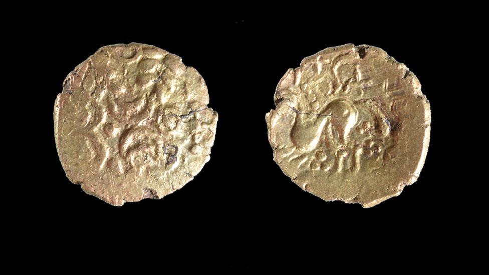 Uninscribed gold quarter stater