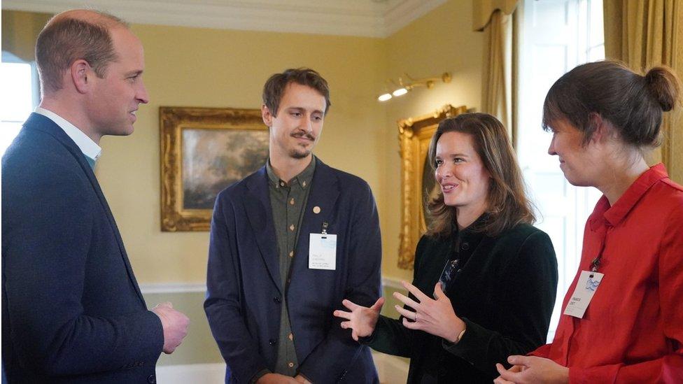 Prince William meets finalists at the Earthshot Retreat