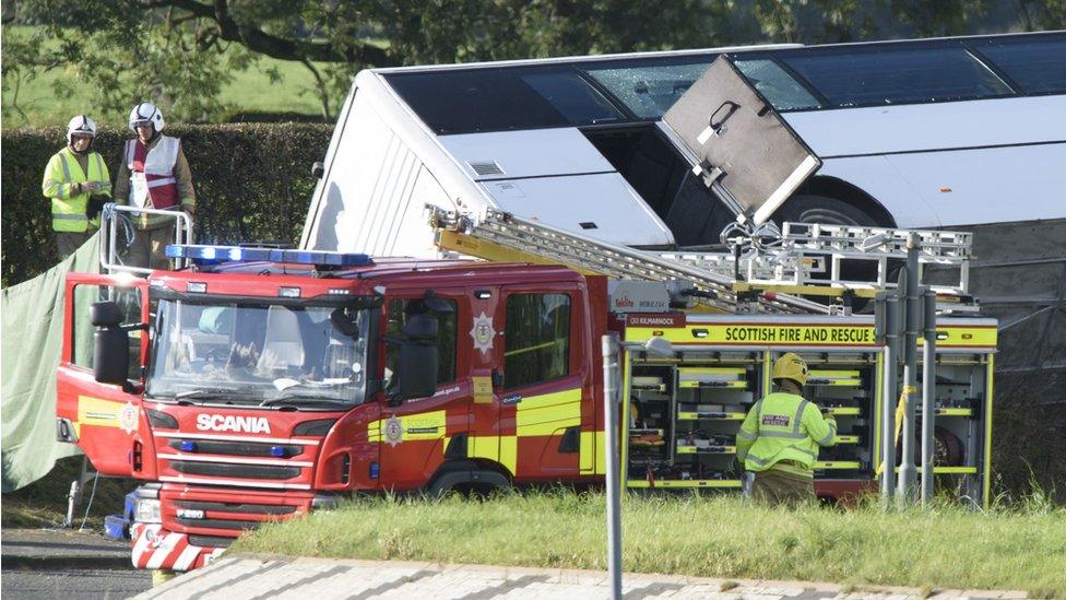 Rangers bus crash