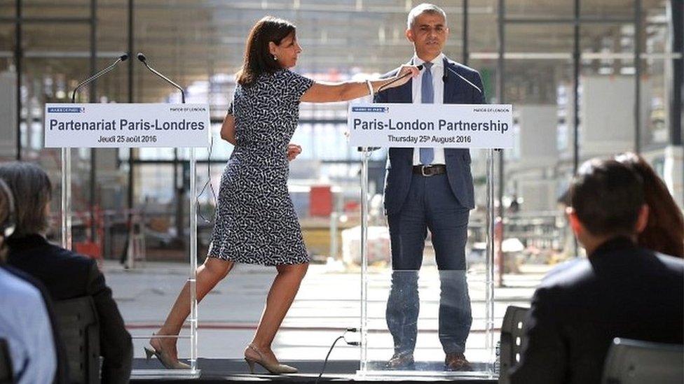 Sadiq Khan and Anne Hidalgo give press conference