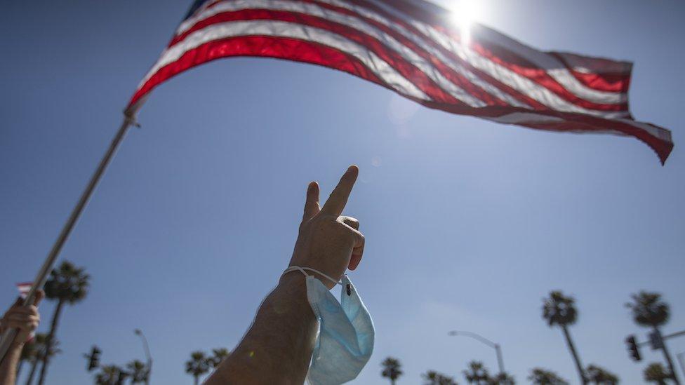 Californian protester