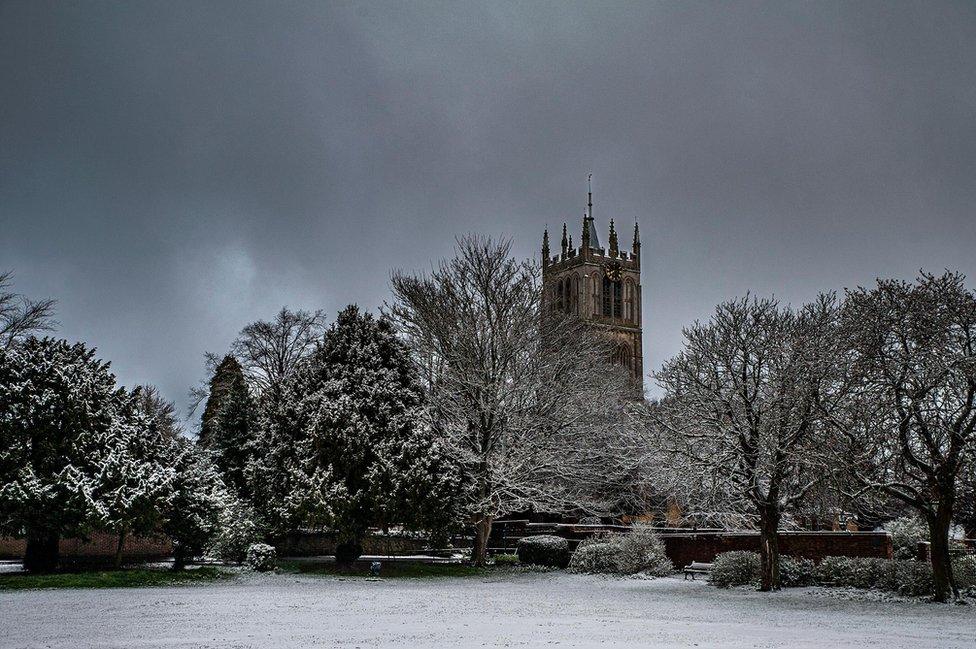 Snow in Melton Mowbray