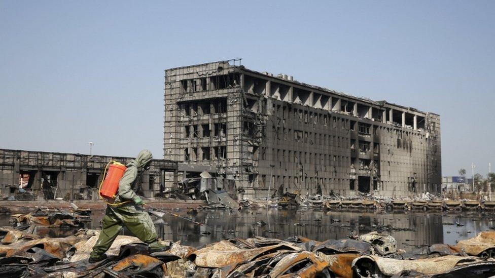 Tianjin site, 21 Aug