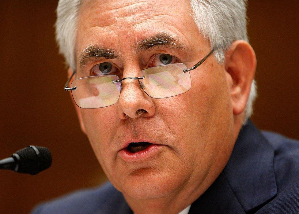 US Secretary of State Rex Tillerson