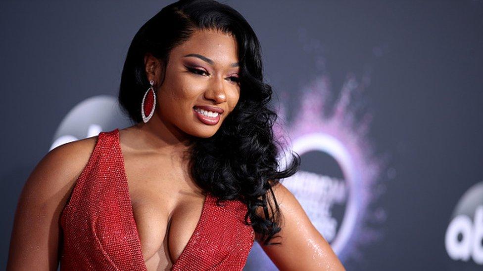 Megan Thee Stallion attends the 2019 American Music Awards at Microsoft Theater on November 24, 2019 in Los Angeles, California