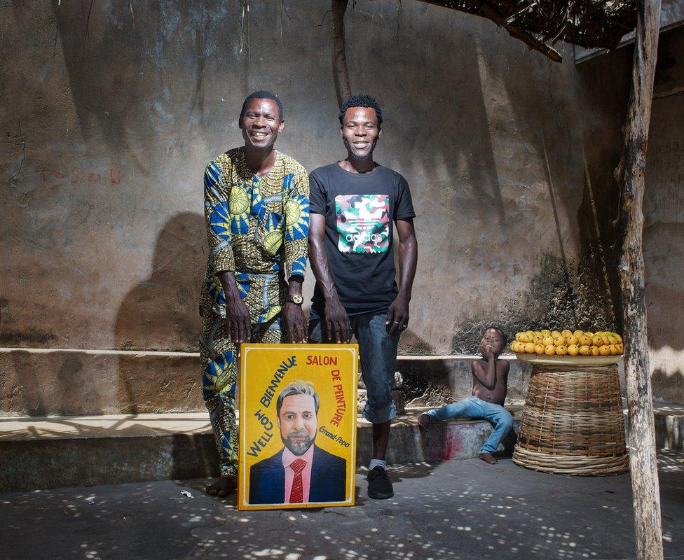 Louis Houenoude with this friend Gustovo and his son far right