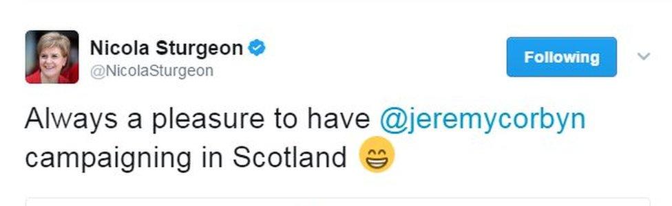 Nicola Sturgeon tweet