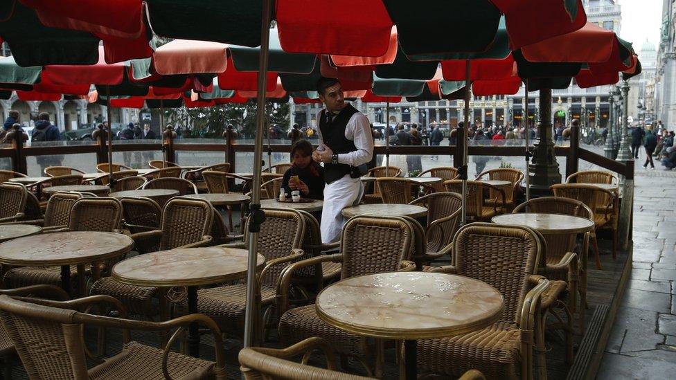 Cafe in Grande Place, Brussels (23 Nov)