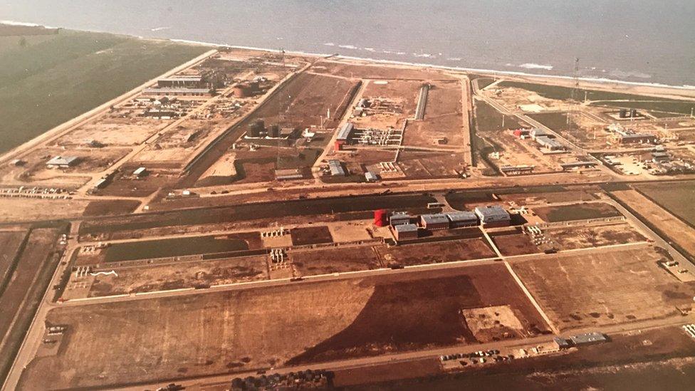 Ariel image of Bacton terminal.