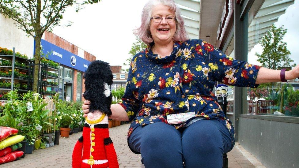 Carol Davidson and her guardsman