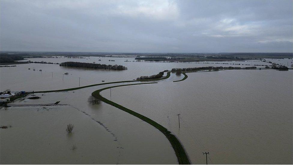 fields under water