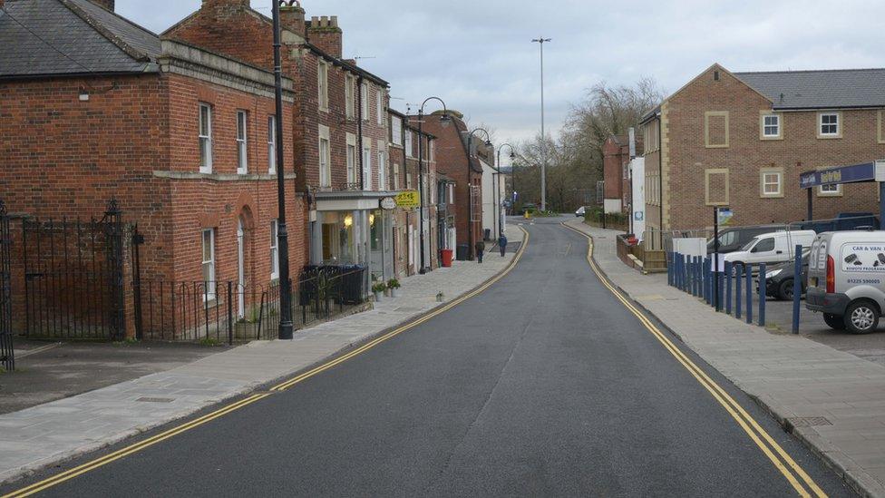 Castle Street in Trowbridge, Wiltshire