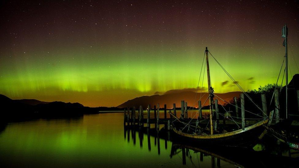 Aurora borealis from Derwentwater